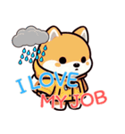 キュートな柴犬ベビーの生活 Ver5 (タイ)（個別スタンプ：2）