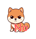 キュートな柴犬ベビーの生活 Ver5 (タイ)（個別スタンプ：24）