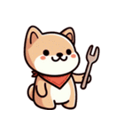 キュートな柴犬ベビーの生活 Ver5 (タイ)（個別スタンプ：33）