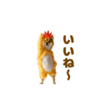 踊る！着ぐるみ犬。（個別スタンプ：3）