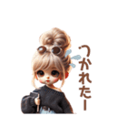 毎日使えるギャルスタンプ♥お団子ヘア（個別スタンプ：26）