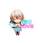 美少女3Dアニメ（個別スタンプ：40）