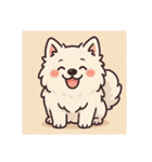 ゆるかわ系サモエド（個別スタンプ：1）