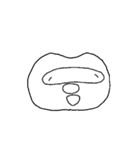 少ない、動くたぬき（個別スタンプ：4）