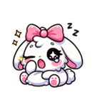 ゆるガーリーうさぎ2（個別スタンプ：1）