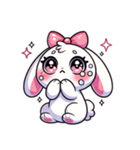 ゆるガーリーうさぎ2（個別スタンプ：4）