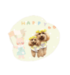 もありーな 春＆イースター（個別スタンプ：9）