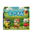 バナ柴＆豆柴3兄弟からお返事します。（個別スタンプ：8）