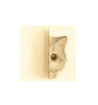 きゅるきゅるにゃんこ あいさつ（個別スタンプ：11）
