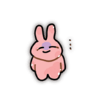 こわいいうさぎスタンプ（個別スタンプ：7）