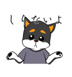 黒柴の怒り（個別スタンプ：19）