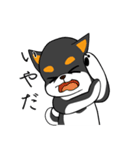 黒柴の怒り（個別スタンプ：28）