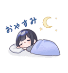 黒髪JKスタンプ【夜音】（個別スタンプ：2）