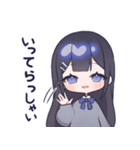 黒髪JKスタンプ【夜音】（個別スタンプ：6）