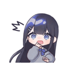 黒髪JKスタンプ【夜音】（個別スタンプ：19）