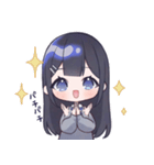 黒髪JKスタンプ【夜音】（個別スタンプ：20）