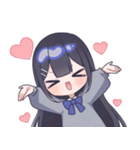 黒髪JKスタンプ【夜音】（個別スタンプ：21）