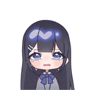黒髪JKスタンプ【夜音】（個別スタンプ：22）