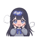 黒髪JKスタンプ【夜音】（個別スタンプ：24）