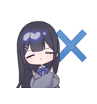 黒髪JKスタンプ【夜音】（個別スタンプ：36）
