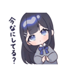黒髪JKスタンプ【夜音】（個別スタンプ：40）