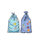 ゴミの山と袋の数々（個別スタンプ：2）
