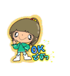 【part 64】毎日使える癒し系女子スタンプ（個別スタンプ：5）