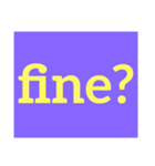 ドでか文字1 英語バージョン（個別スタンプ：4）