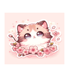 桜とネコのスタンプ@SFW（個別スタンプ：24）