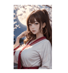 月下の女神写真（個別スタンプ：2）