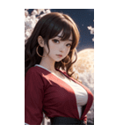 月下の女神写真（個別スタンプ：10）