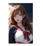 月下の女神写真（個別スタンプ：19）