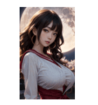 月下の女神写真（個別スタンプ：25）