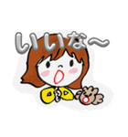 プードルと女の子（個別スタンプ：2）