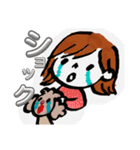 プードルと女の子（個別スタンプ：3）