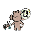 プードルと女の子（個別スタンプ：11）