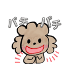 プードルと女の子（個別スタンプ：19）