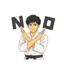道着を着ている武道男子（個別スタンプ：3）
