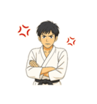 道着を着ている武道男子（個別スタンプ：15）