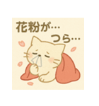 ふわねこ日和・春のさくらスタンプ（個別スタンプ：6）