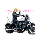 女子ライダーのごあいさつ（個別スタンプ：6）