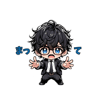 まいにち使える！黒髪スーツくん（個別スタンプ：20）