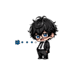 まいにち使える！黒髪スーツくん（個別スタンプ：31）