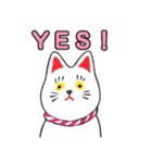 招き猫風 まねかないネコ（個別スタンプ：22）