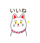 招き猫風 まねかないネコ（個別スタンプ：25）