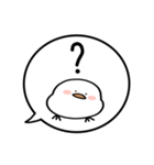 【あいさつ】ぷくぷくシマエナガの吹き出し（個別スタンプ：21）
