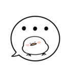 【あいさつ】ぷくぷくシマエナガの吹き出し（個別スタンプ：22）