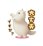 むっちり白ねこ☆（個別スタンプ：23）