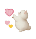 むっちり白ねこ☆（個別スタンプ：40）