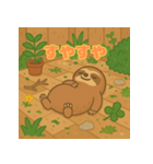 ぽっちゃりまるナマケモノ（個別スタンプ：18）